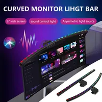 USB Stepless Dimming Monitor Light Bar Screen Hanging Lights Curved RGB Background Atmosphere Desk Pickup Lamp Reading Gaming