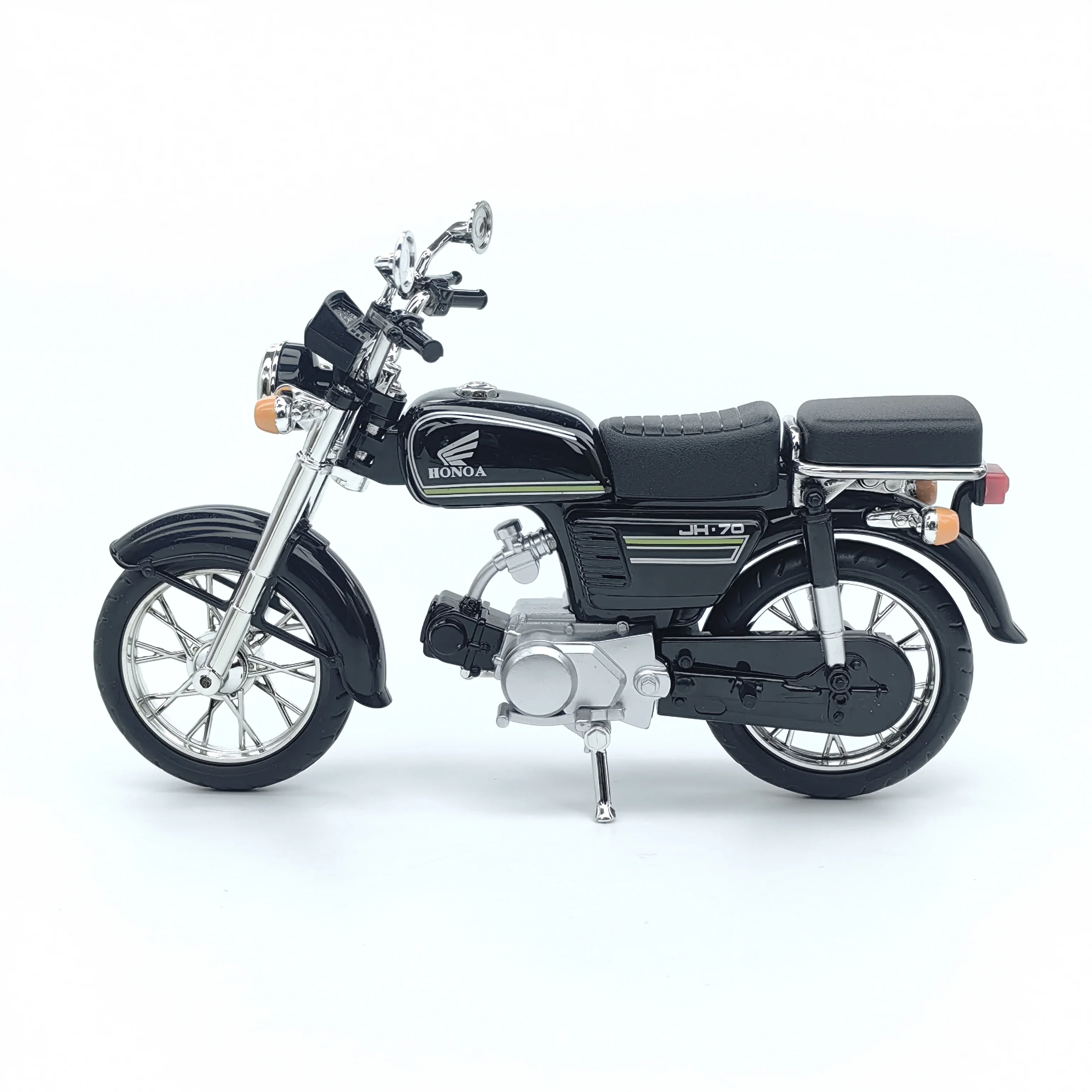 لعبة دراجة نارية مصنوعة من خليط معدني للأطفال، قطعة عرض هدية للأولاد، محاكاة واقعية، سيارة قابلة للجمع