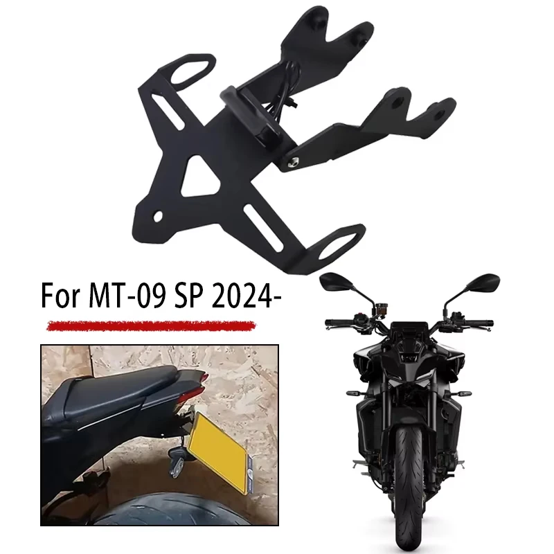 

MT09 License Plate Holder LED Light For YAMAHA MT 09 MT-09 2024-2025 Motorcycle Rear Tail Tidy Fender Eliminator Kit Accessories