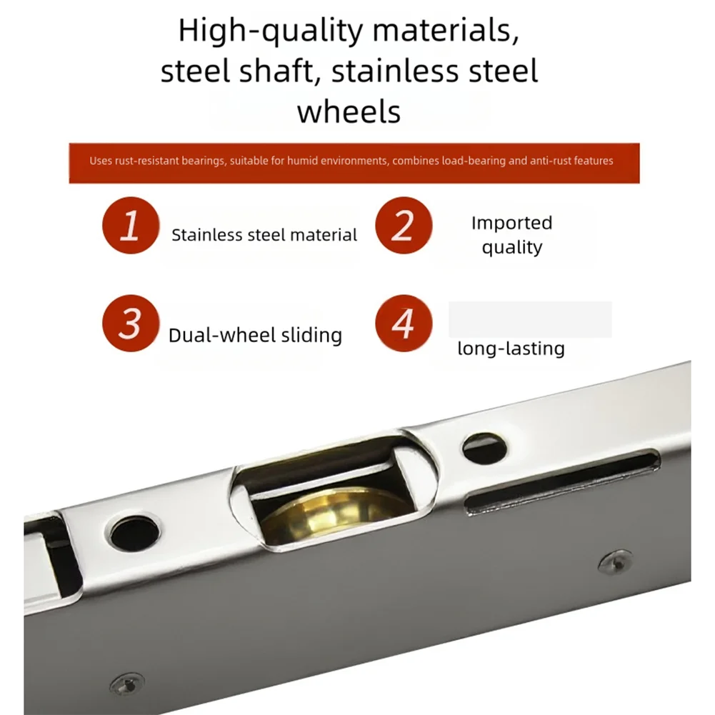 Window Accessories Sliding Door Roller Low Friction Secure Mounting Mechanism Heavy Duty Window Hardware Accessories
