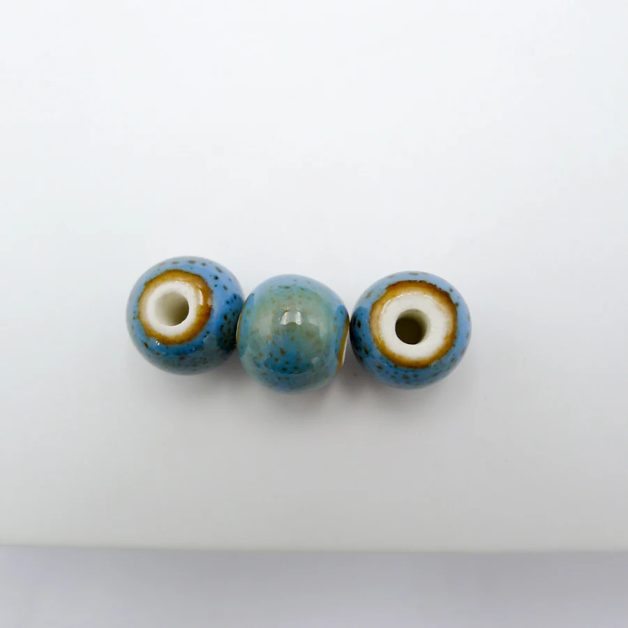 10# 40pcs DIY Ceramic Beads DIY  Not Silicone Porcelain Bead For Jewelry Making 10mm  Beads #A301A