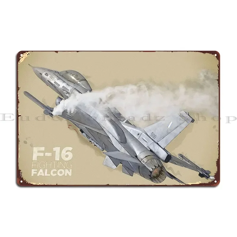 F16 Fighting Falcon Metal Sign Party Wall Club Bar Printing Cinema Tin Sign Poster