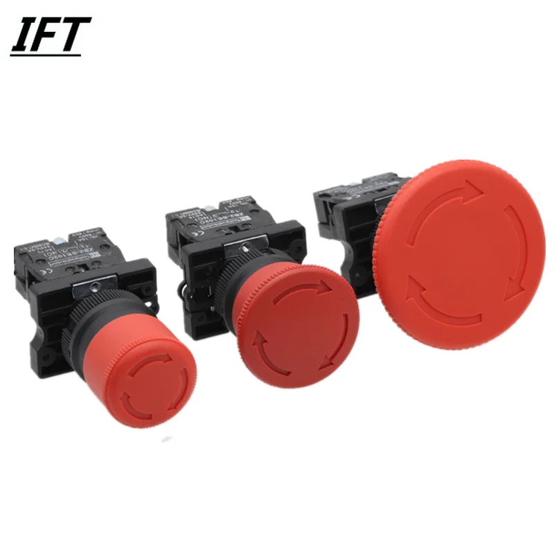 1PCS Red Mushroom Emergency Stop Switch XB2-ES542 XB2-ES442 XB2-ES642 22mm NC N/C Push Button Switch 600V 10A