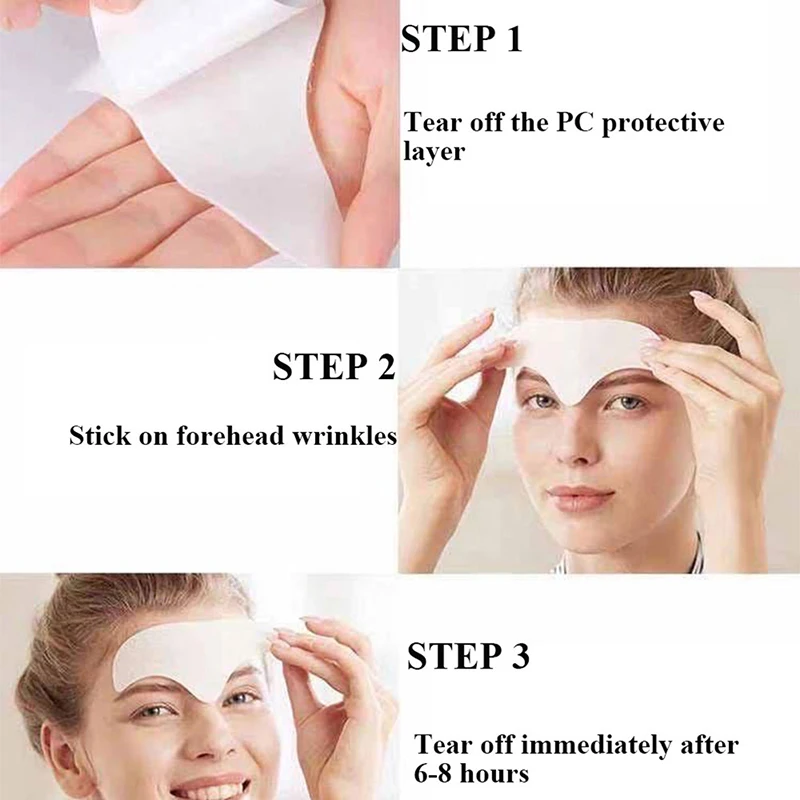 Autocollant anti-déformable et anti-rides pour le visage, masque pour les yeux, front et cou, patchs anti-âge, 5 pièces