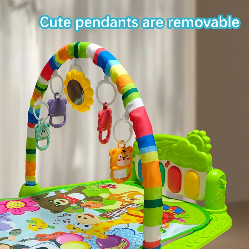 Baby Activity Pedal Piano Toys Piano Crawling Blanket Pedal Game Pad Baby Instrument Appease Piano Play Mats Early Education Toy