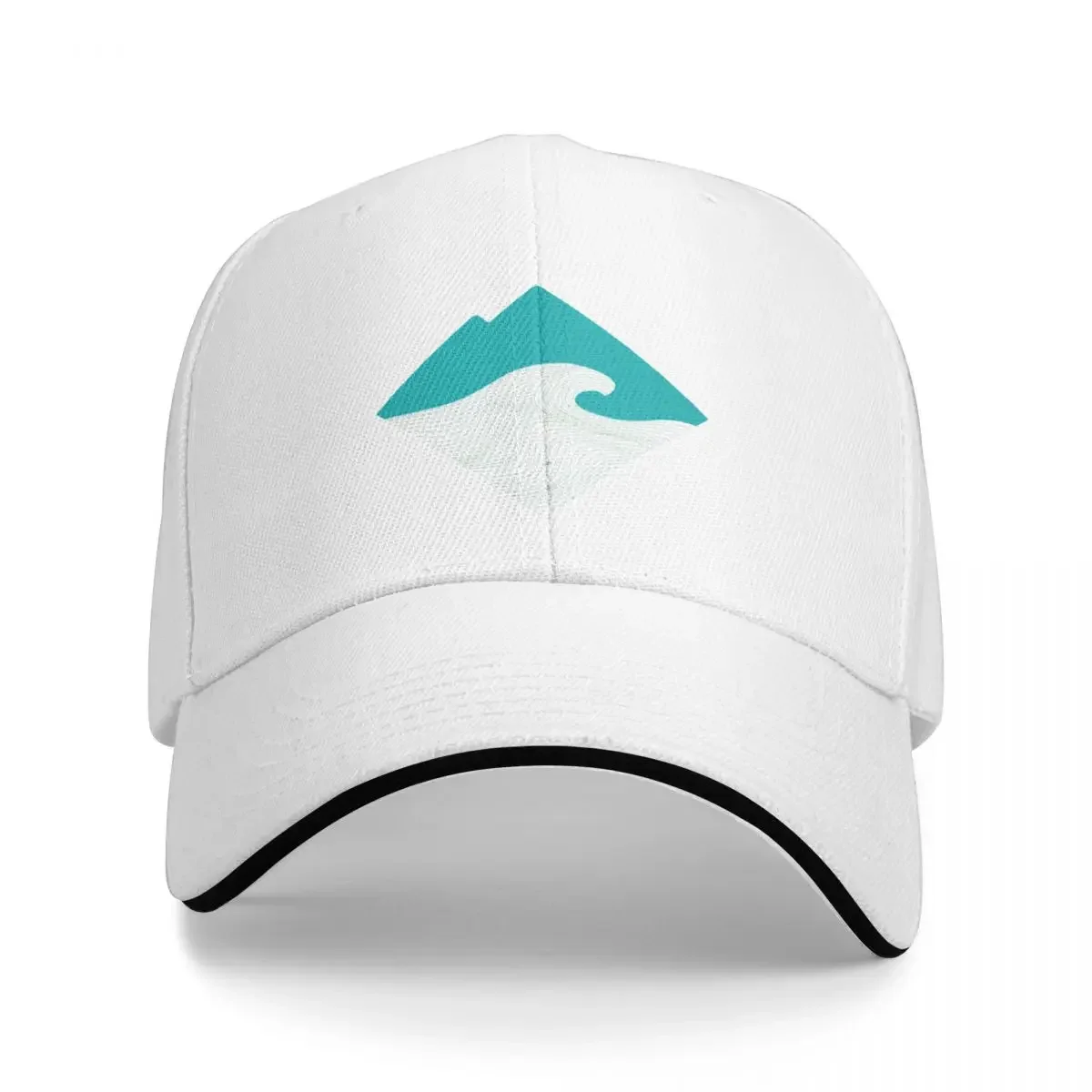 Teal Mountain Wave Cap Baseball Cap fishing hat cap baseball cap golf hat men Women's