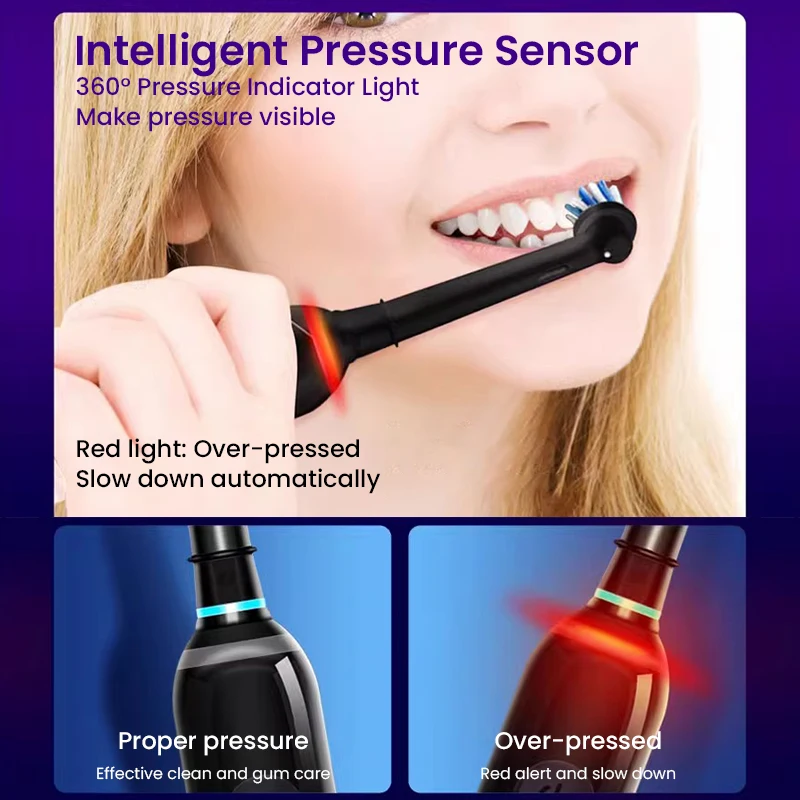 Oral B Ultra pro 4 Electric Toothbrush Sonic Clean Teeth 5 Brushing Modes With Pressure sensor abd Timer Inductive Charge Brush