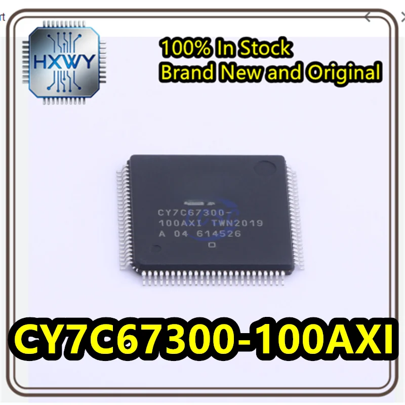 (1/5 piece) CY7C67300-100AXI CY7C67300 TQFP-100 4-port embedded chip brand new original in stock.