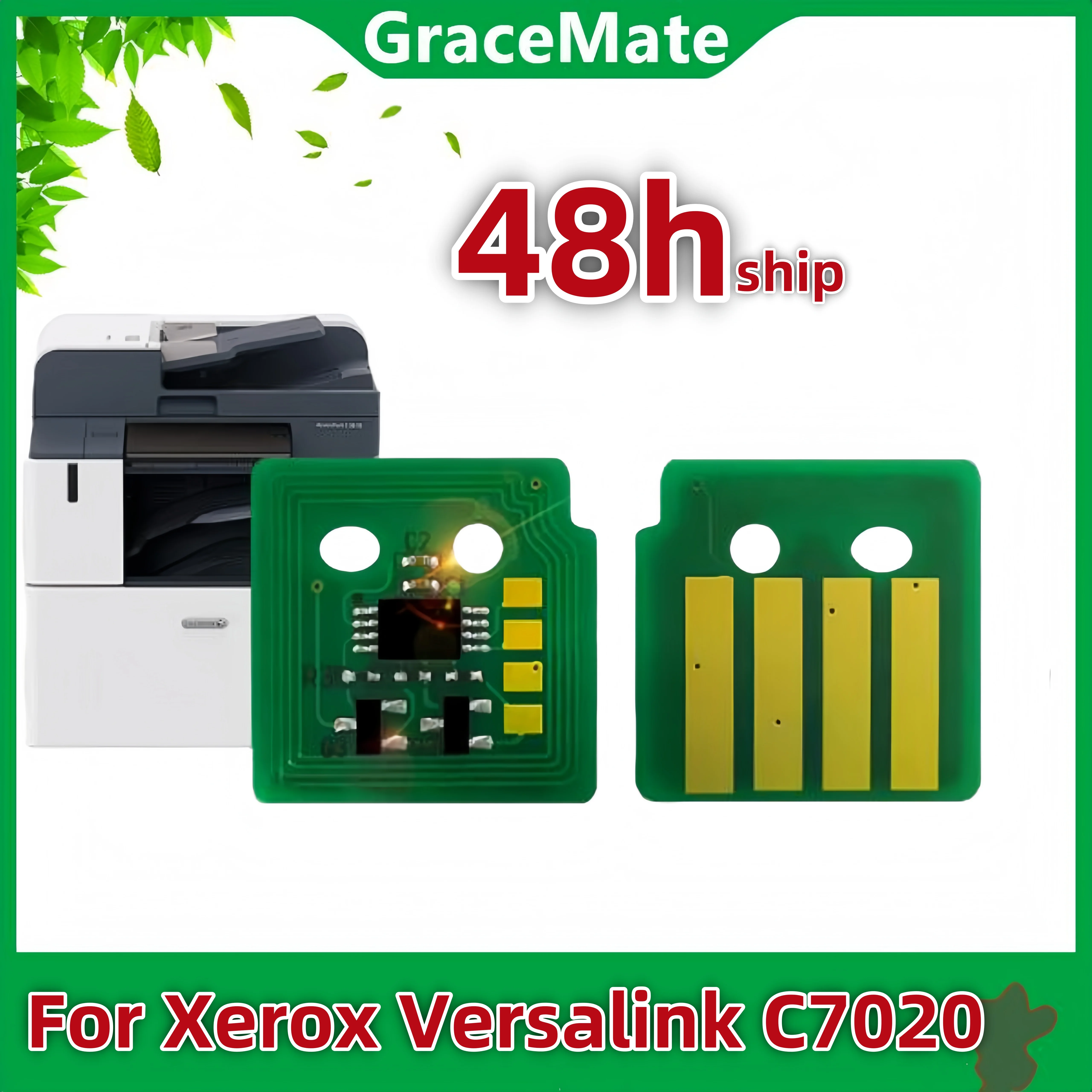 4PCS/set Compatible Cartridge Refill Reset Chip For Xerox VersaLink C7025 C7030 C7020 Toner Chip