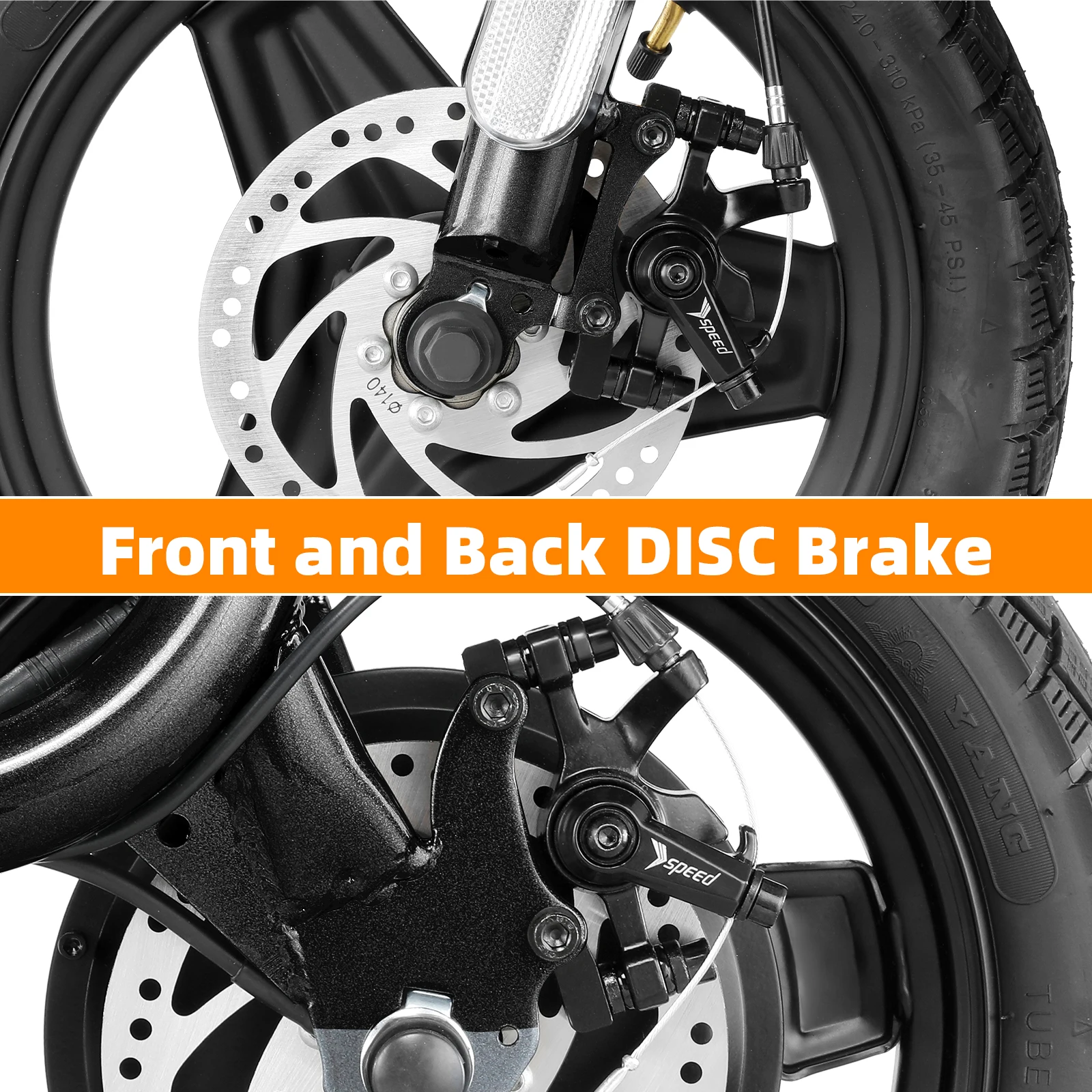 سكوتر كهربائي Caroma Peak بقدرة 500 وات للبالغين، نطاق طويل 30 ميلًا، إطار 14 بوصة، سرعة علوية 20 ميجا في الساعة، سكوتر كهربائي قابل للتعديل مع مقعد