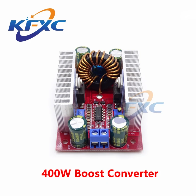 DC 400W 15A Step-up Boost Converter Constant Current Power Supply LED Driver 8.5-50V to 10-60V Voltage Charger Step Up Module