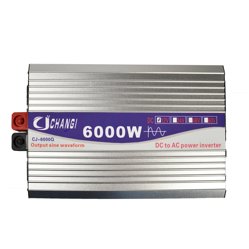 6000W 8000W Power Pure Sine Wave Inverter 12V 24V To AC 110V 220V 50/60HZ Converter Solar Car Inverters Multi-Function Display