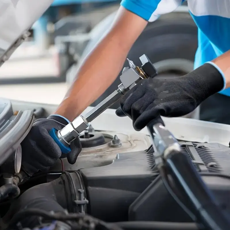 20 個黒 PU コーティングされた手袋ナイロンポリウレタン手袋ノンスリップ耐久性通気性木工屋外作業自動車修理