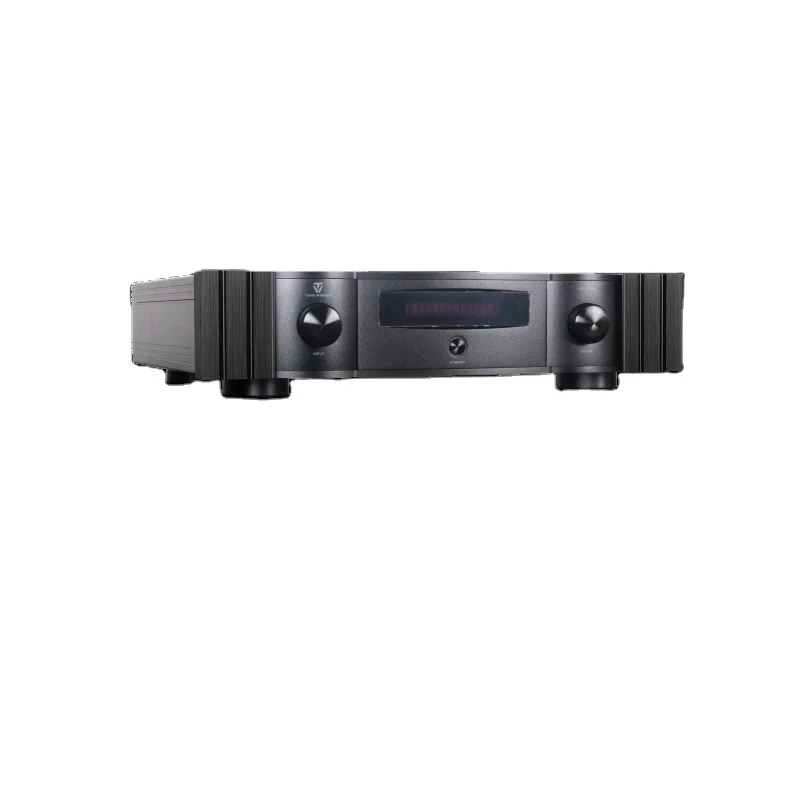 OEM/ODM All Black Design Hi-Fi Music Audio Stereo DSD Preamplifier High-end Decoder Fully Balanced Stereo Analog Audio Output