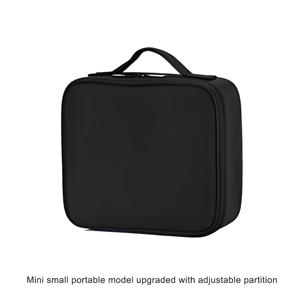 Black Portable Canvas Repair Tool Bag - Heavy Duty Waterproof Storage Travel Bag Organized Cloth mini S  partition
