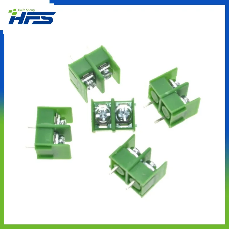 

20PCS/LOT KF7.62-2P 7.62mm pitch pcb screw block Splice connector terminal KF7.62 2Pin Green ROHS Can be connected