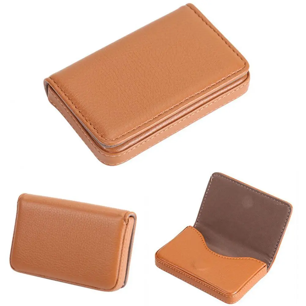 New Arrival PU Leather Gift Case Bag Luxury Business Name Card Holder Wallet