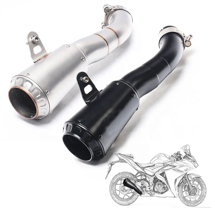 

STLF Motorcycle Exhaust System Motorcycle Exhaust Modfied Muffler Middle Connection Link Pipe