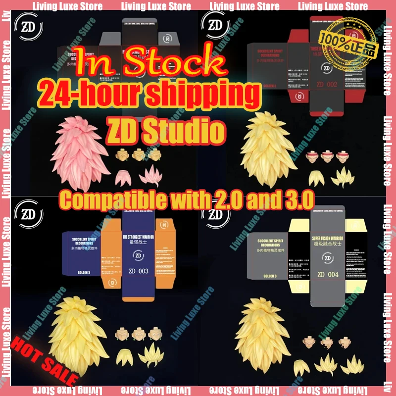 

In Stock ZD Studio Dragon Ball SHF Super Saiya SSJ3 Vegito Bardock Son Goku Goku Black Gogeta Head Accessories Kit Action Figure