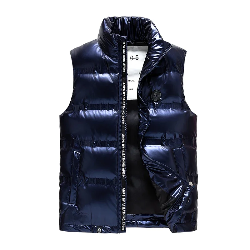 Causal Sleeveless Men Jacket Winter Warm Padded Waistcoat Male Clothe High Quality Duck Down Fashion Lightweight Thick Vest Coat