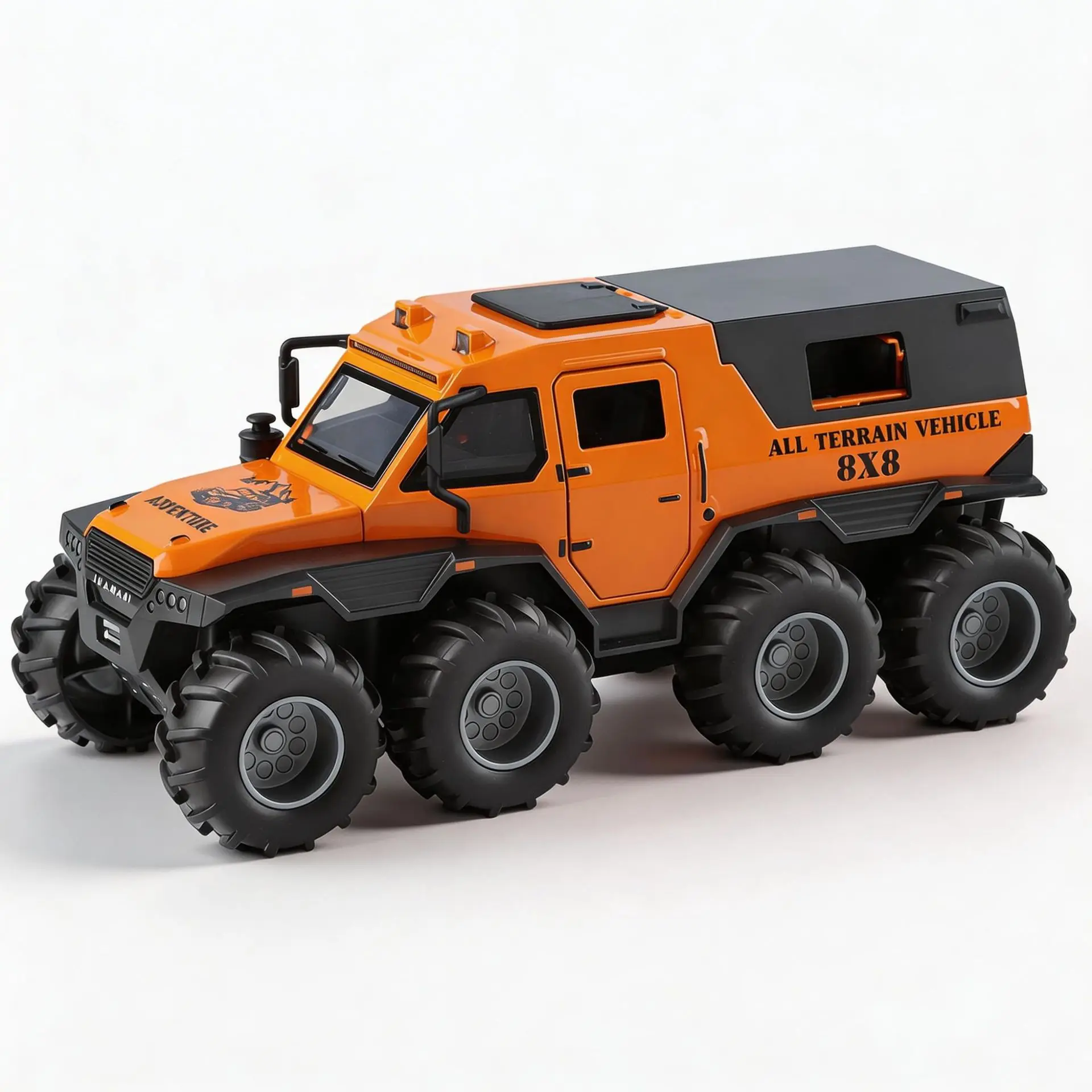 Modèle de véhicule militaire tout-terrain 8x8 Conqueror 1:32 en alliage, voiture à rétrofriction, cadeau d'anniversaire ou de Noël pour homme collectionneur