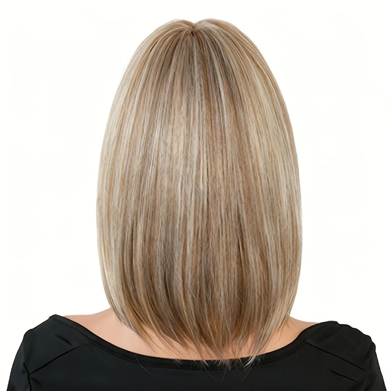 

Синтетический парик для женщин, 12 дюймов, 1 шт., прямые волосы средней длины, цвет Qinhun, прическа боб, повседневный парик, идеальный подарок на праздник