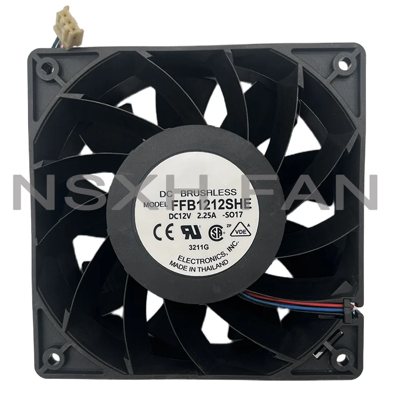 

FFB1212SHE 12cm 120MM 120*120*38MM 12V 2.25A Cooling Case Server Fan