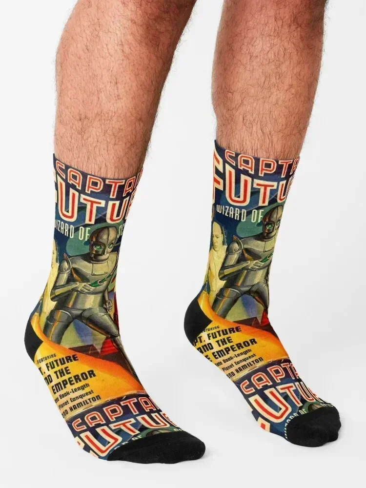 Captain Future Socks heated new in's halloween anti-slip Socks Woman Men's