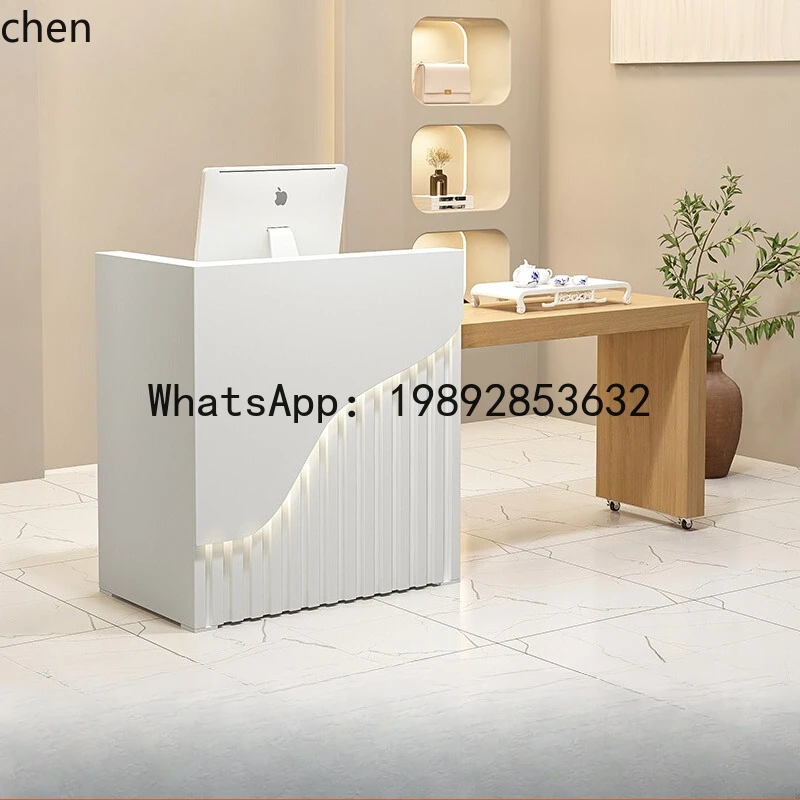 B1 Simple Modern Checkout Page Small Shop Paint Bar Barber Clothing Store Counter Beauty Salon Reception Desk