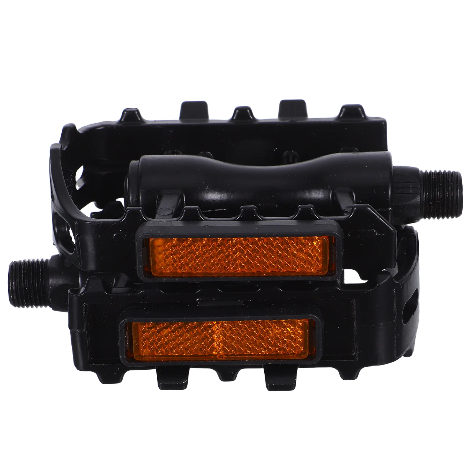 

1Pair Bicycle Pedal Aluminum Alloy Mountain Bike Platform Pedal Anti-Slip Spike Reflective Stripe for Road Fixed Gear Universal