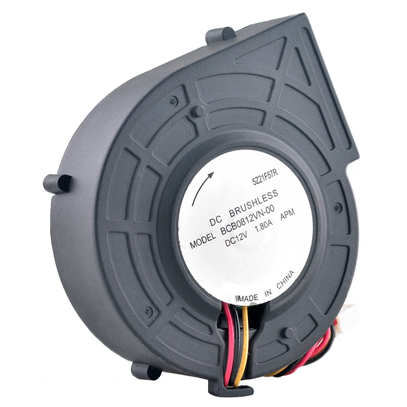 BCB0812VN-00 80mm ventilator 80x80x26mm DC12V 1.80A 3-pin 10500rpm Centrifugaalventilator blower voor stofblazers en ketels