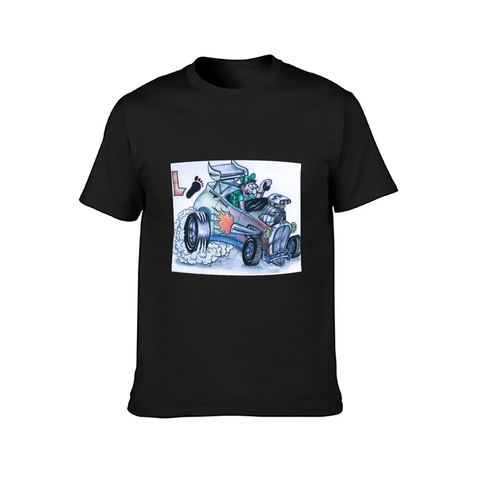 LEAD FOOT RACING T-Shirt plus sizes Aesthetic clothing t shirt men 100℅ cotton