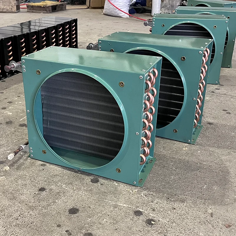 Outdoor condensing unit, industrial refrigeration heat exchanger, condenser