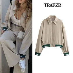 TRAF ZR Jackets Pretty Women's Coats Elegant Women's Bomber Jackets Women Summer 2024 Korean Style Women's Golf Wear Jackets