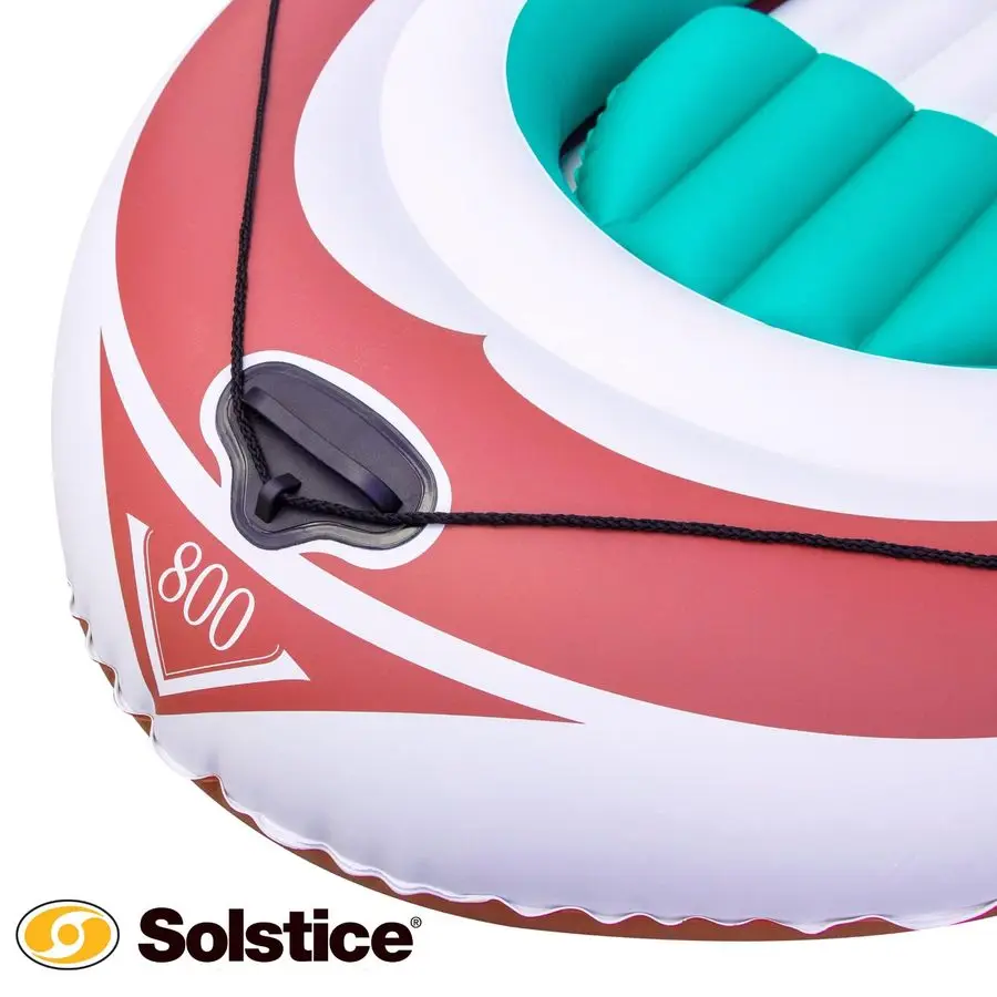 Inflatable Boat for Lakes, Rivers amp Beaches HeavyDuty Raft with Swivel Oar Locks, Rod Holders amp Inflatable Seats Voyager, F