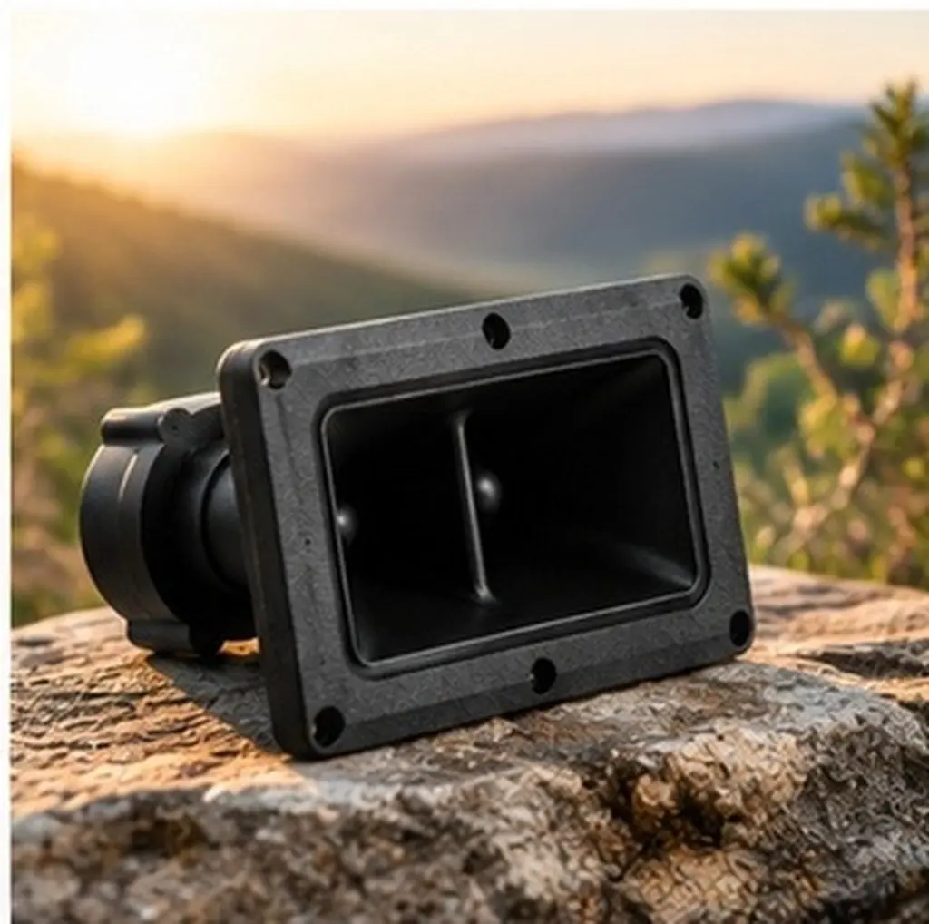 Outdoor Bird Call Trainer Dual Driver Tweeter Horns Piezoelectric Buzzer Plastic Audio Accessory for Stage Sound Clarity Volume