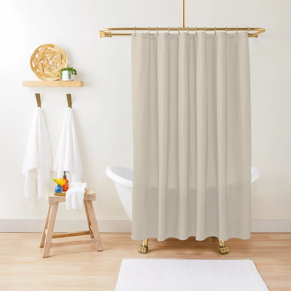 

Pale Taupe Solid Color Pairs To Behr's 2021 Trending Color Almond Wisp PPU5-12 Shower Curtain Anime Shower Curtain