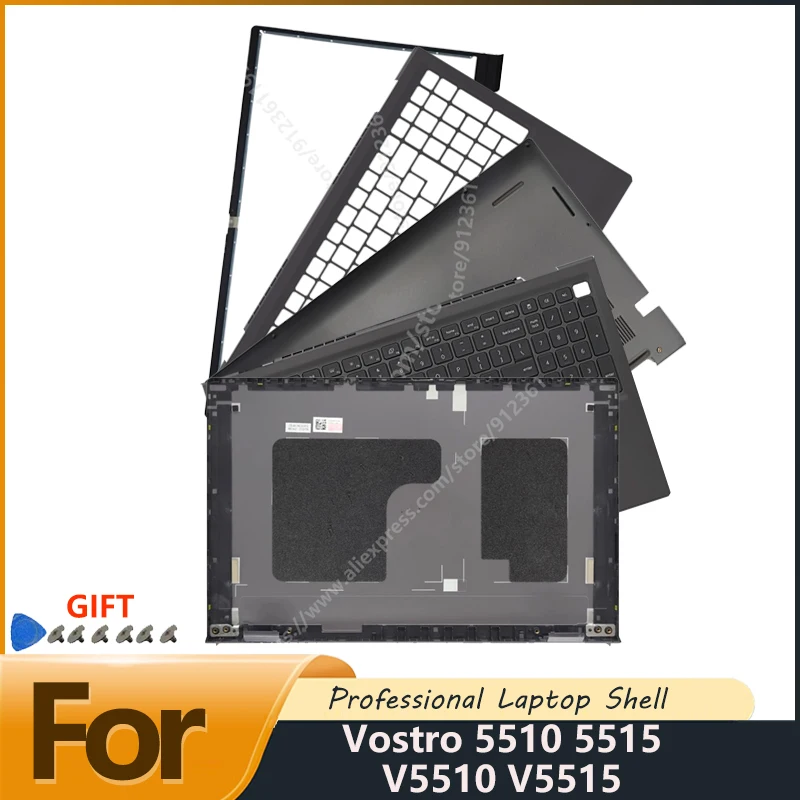 Replacement part for the Screen Back Cover Screen Bezel Palmrest Bottom Keyboard New Laptop For Vostro 5510 5515 V5510 V5515