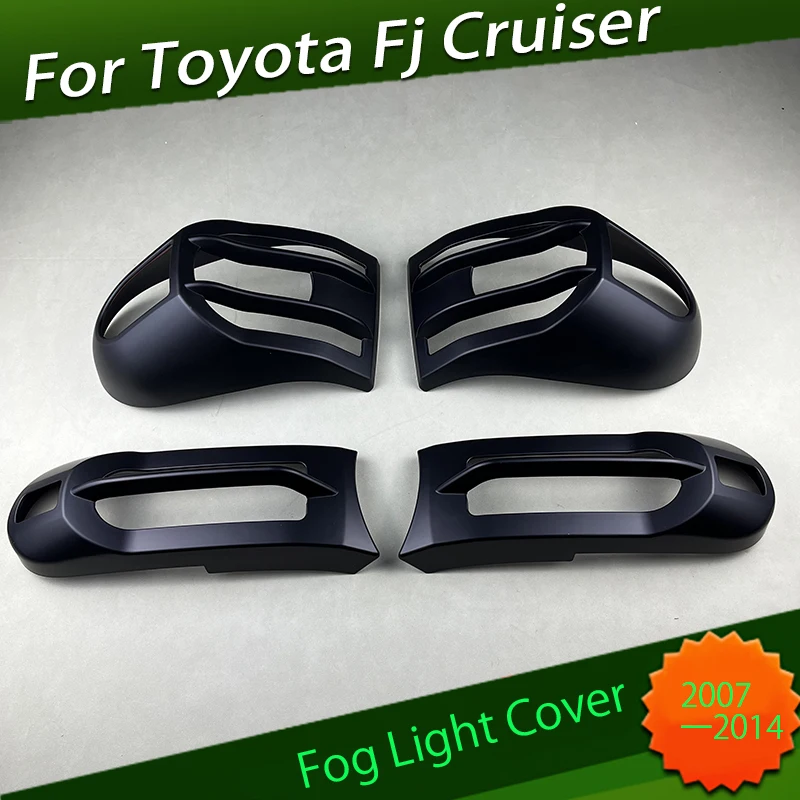 

Fog Light Cover Tail Light Cover Suitable for Toyota Fj Cruiser 2007 2008 2009 2010 - 2014 Cover Matt Black Gloss Black Style