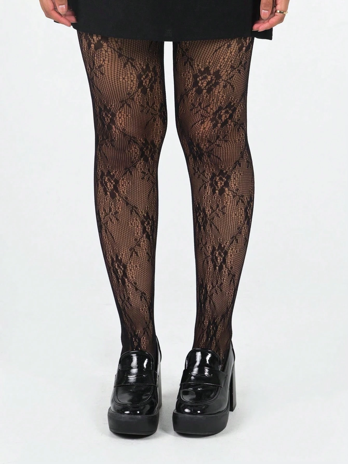 Women's Black Floral Lace Fish - đánh giá và giá Tights Pantyhose Sheer