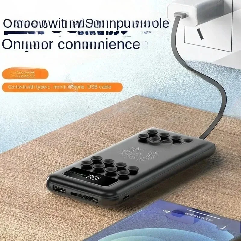 Power Bank Suction Cup Wireless Charging 20000 MAh Comes with Line Fast  Business Mobile