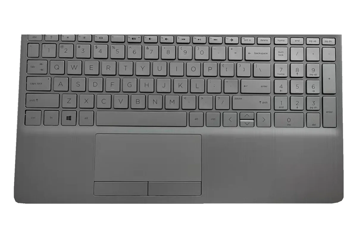 Imagem -06 - Teclado do Case Superior do Apoio de Mãos do Portátil para hp 250 255 g8 15s-du dw Prata L52023001 L52023-001 Novo