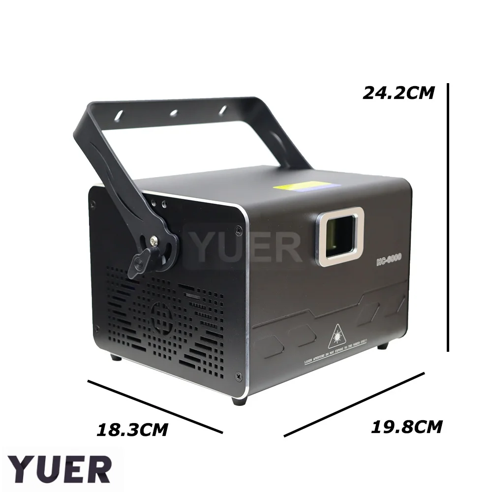 NEW Mold ILDA 6W RGB Laser Light Animation Beam Scanner Stage Laser Projector DJ Disco Bar Club Party Dance Wedding Effect Show