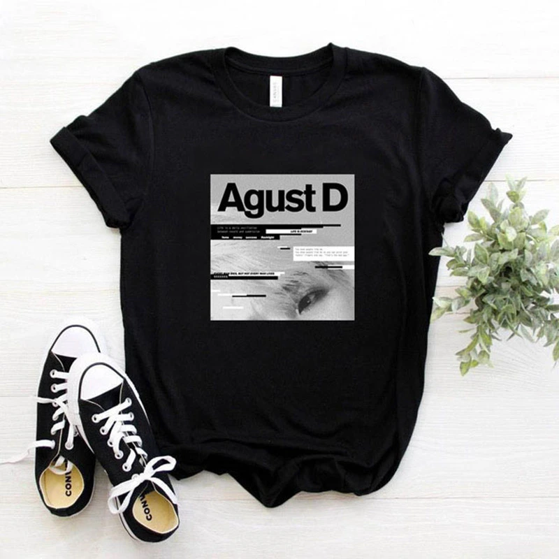 Camiseta con estampado KPOP Agust D para hombre y mujer, camisa con estampado de KPOP, álbum de D-2, Yoongi, ropa fresca para ad