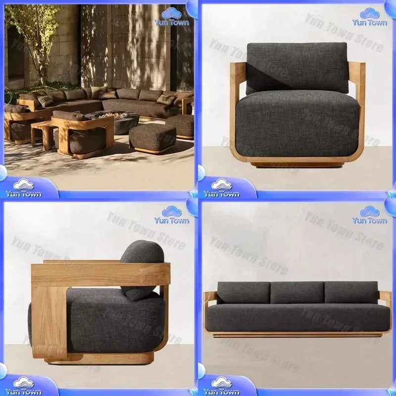 for Sofa for Outdoor Use for Garden Courtyard Park Hotel for Teak Furniture for Patio Furniture for Modern Sofa for Living