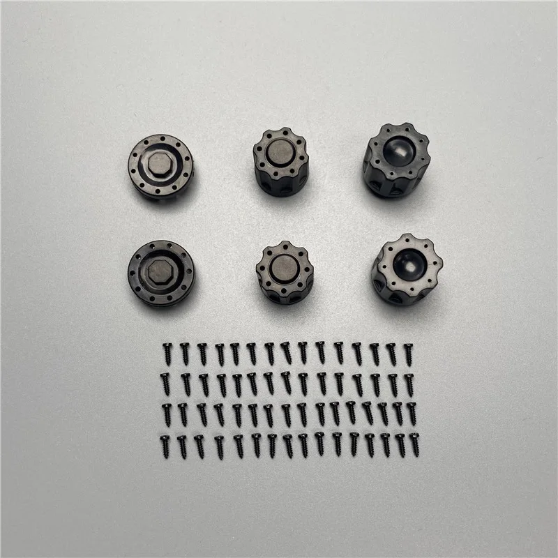 Wheel Hub Cover M4 Locknut Cover Spindle Head for 1/14 Tamiya RC Truck Tipper SCANIA 770S 56368 VOLVO ACTROS BENZ MAN Model Car
