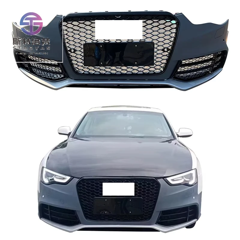 

Factory Supply Car Body Kit Facelift Front Bumper with Honeycomb Grille for A5 S5 B8.5 Upgrade to RS5 Style 2013-2016
