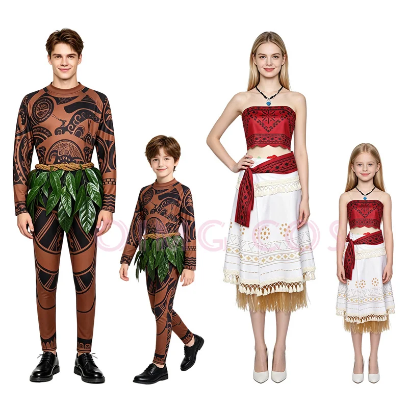 Moanaa Maui‌i Cosplay Costume Carnival Uniform Anime Halloween Party Costumes Masquerade Game