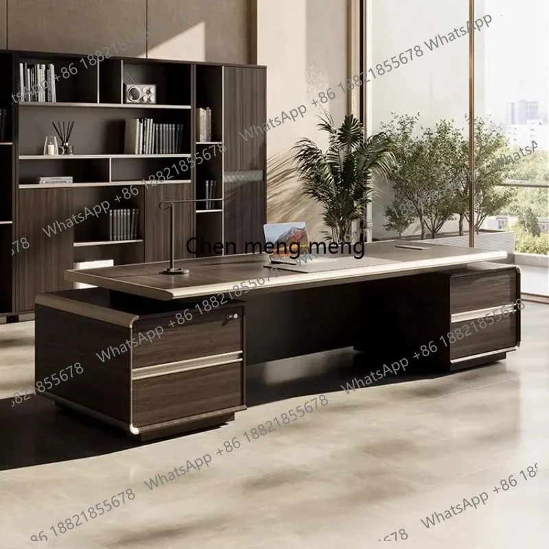 Luxury boss table Computer desk Motion gaming desk l L shaped Room desks office table pliante study desks Office Furniture