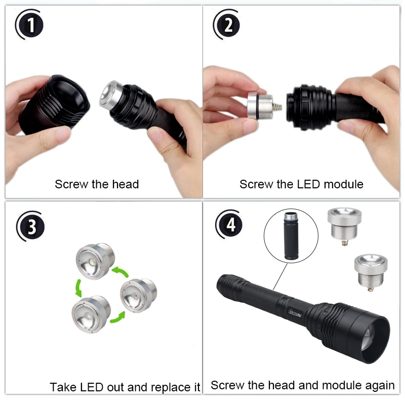 Imagem -02 - Vastfire-drop in Pill Led Driver Lamp Holder Substituição da Lâmpada Led Luz Branca Verde Vermelha C11 Tocha Lanterna Led sem Tocha